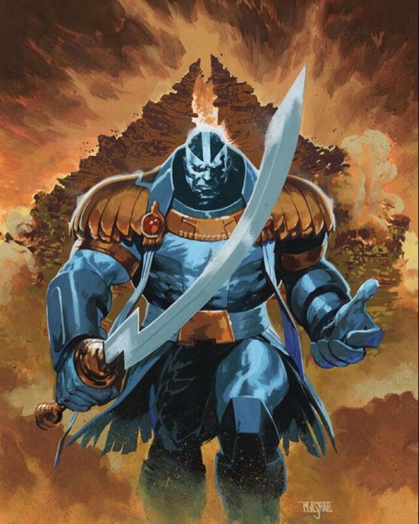 Conan, Thor, Batman y otros héroes épicos en las obras de los clásicos del cómic Mahmud Asrar