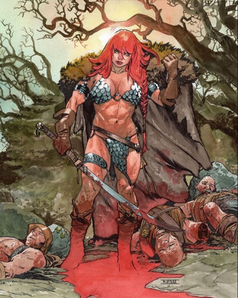 Conan, Thor, Batman y otros héroes épicos en las obras de los clásicos del cómic Mahmud Asrar