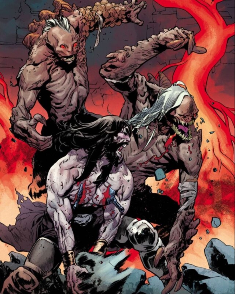 Conan, Thor, Batman y otros héroes épicos en las obras de los clásicos del cómic Mahmud Asrar