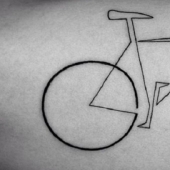 Cool minimalistic tattoos drawn in one line Cool minimalistic tattoos drawn in one line