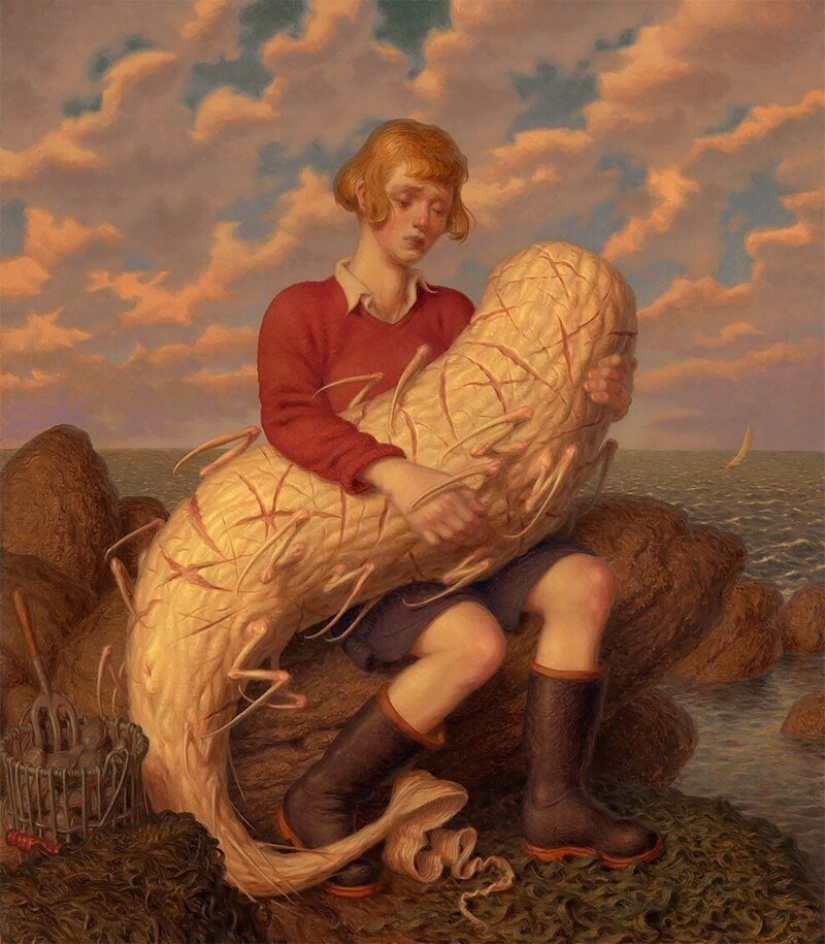 Criaturas extrañas en las pinturas de Peter Ferguson.