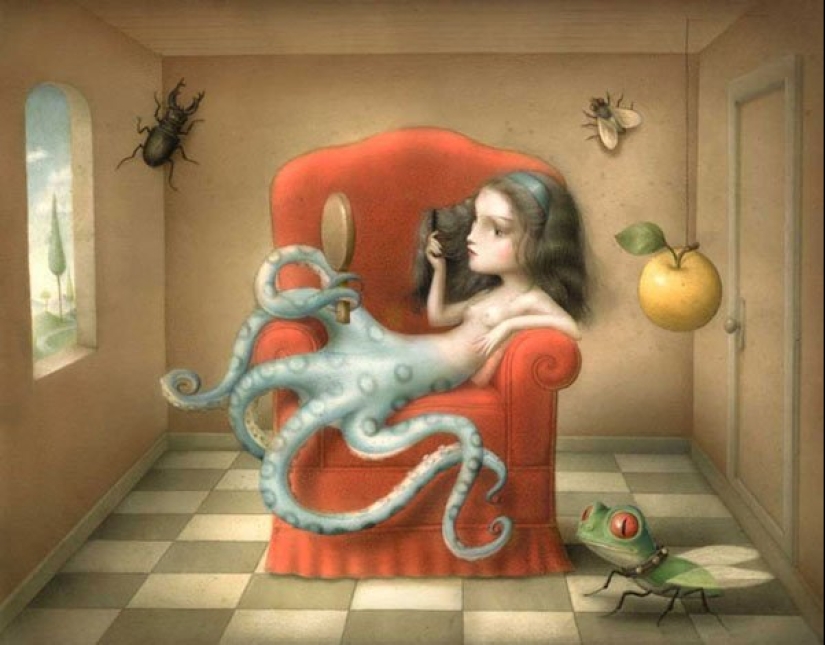 Cuentos de hadas no infantiles de Nicoletta Ceccoli-maestros de las ilustraciones inquietantes