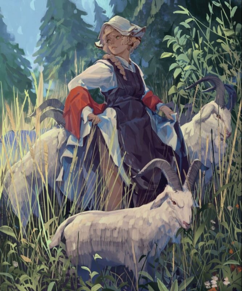 Cute girls from fairy tales from the Moscow artist Nikolai Kurganov Cute girls from fairy tales from the Moscow artist Nikolai Kurganov