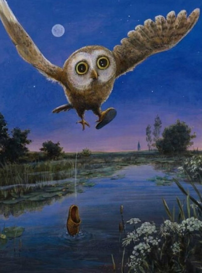 Cute nonsense in the paintings of the artist, writer and hooligan Rudi Hurzlmayer