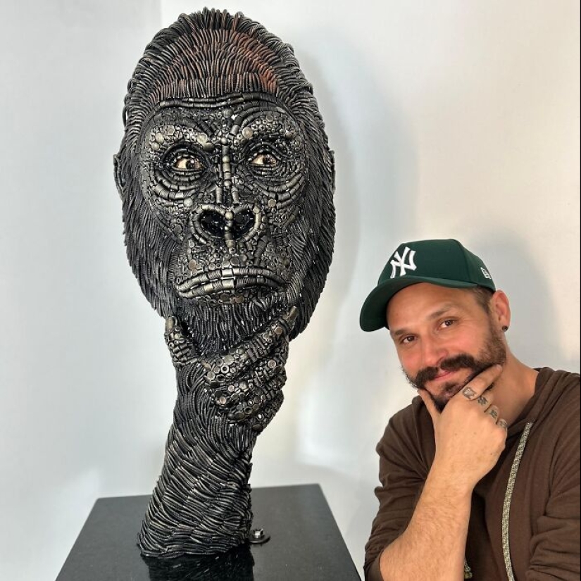 De los restos al arte: 13 fascinantes esculturas de metal realizadas por Michel Torres Costa