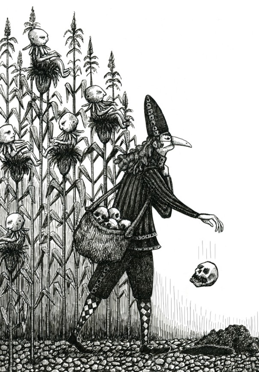 Death's Touches: Illustrator Landis Blair and His Art of Twilight