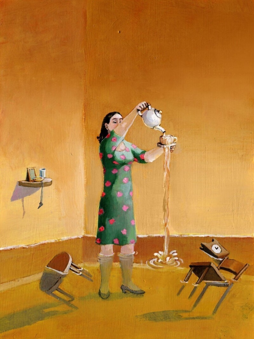 Defects and problems of society in a surreal illustrations by Christina Bernazzani Defects and problems of society in a surreal illustrations by Christina Bernazzani