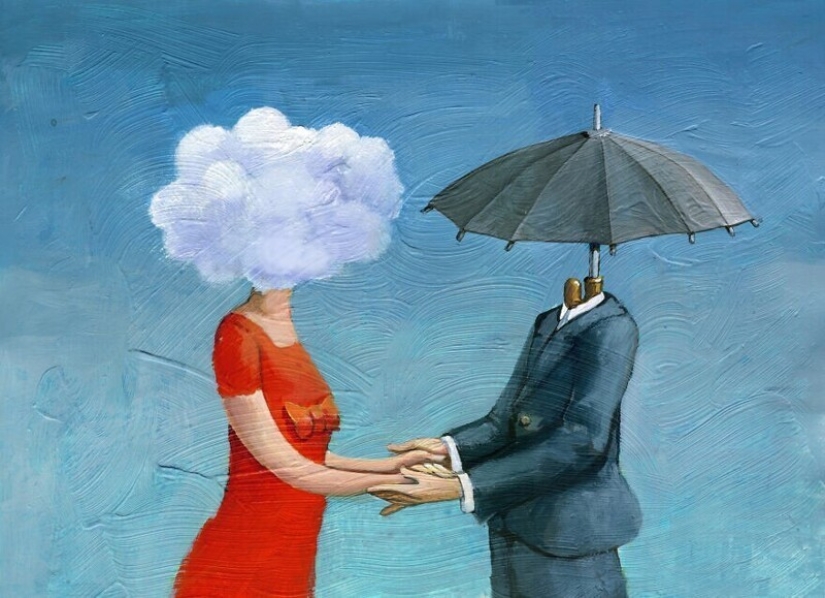 Defects and problems of society in a surreal illustrations by Christina Bernazzani Defects and problems of society in a surreal illustrations by Christina Bernazzani