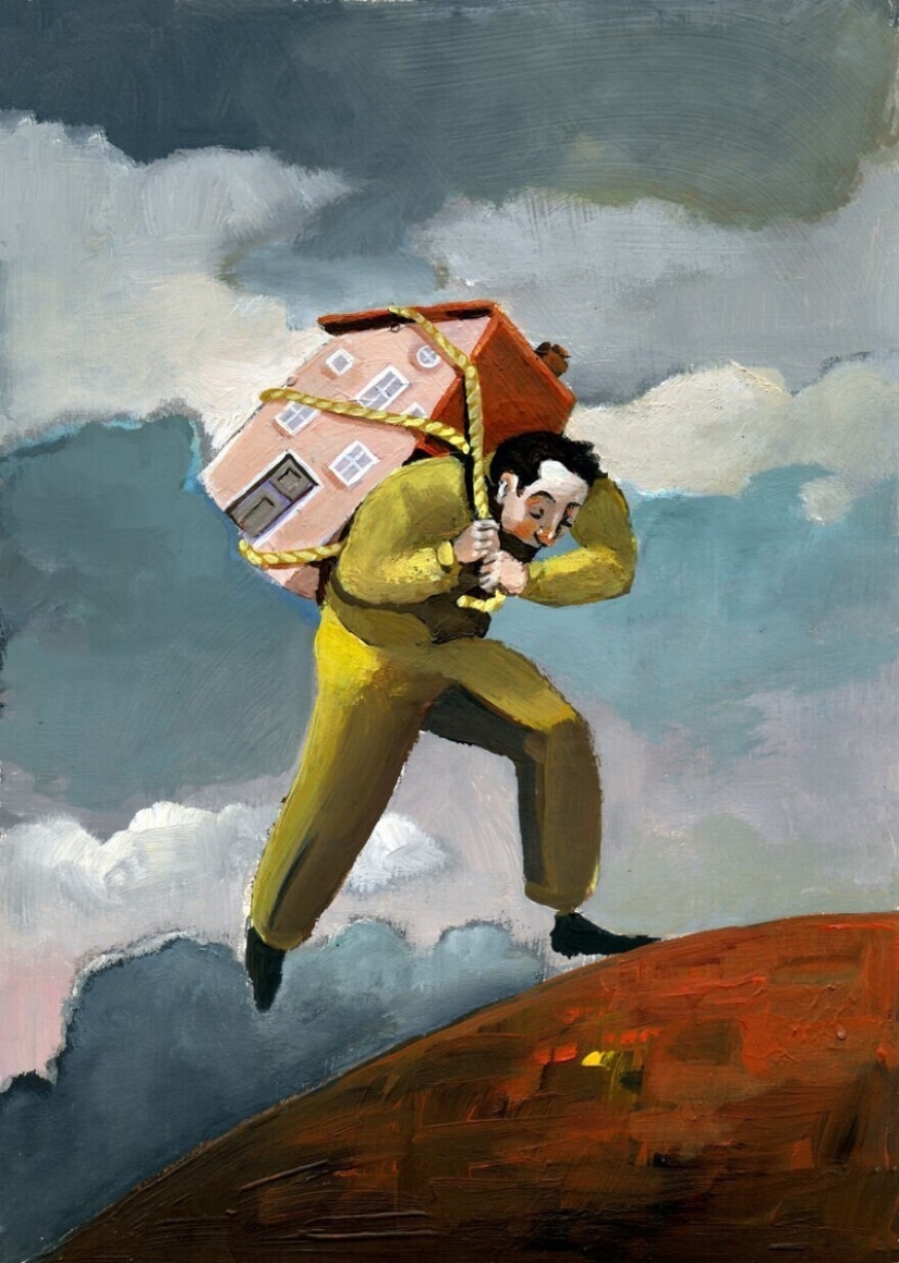 Defects and problems of society in a surreal illustrations by Christina Bernazzani Defects and problems of society in a surreal illustrations by Christina Bernazzani