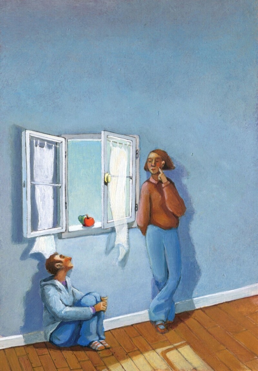 Defects and problems of society in a surreal illustrations by Christina Bernazzani Defects and problems of society in a surreal illustrations by Christina Bernazzani
