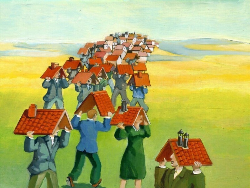 Defects and problems of society in a surreal illustrations by Christina Bernazzani Defects and problems of society in a surreal illustrations by Christina Bernazzani