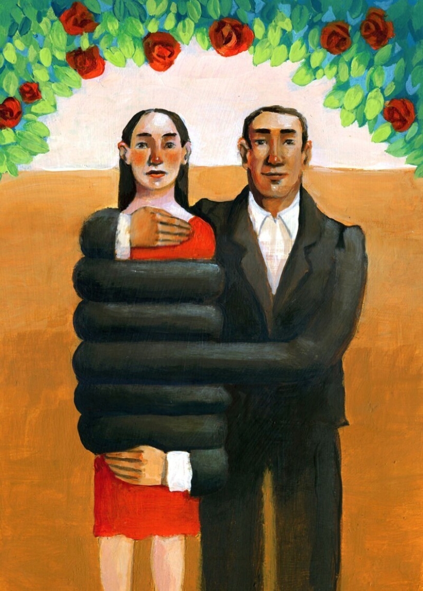 Defects and problems of society in a surreal illustrations by Christina Bernazzani Defects and problems of society in a surreal illustrations by Christina Bernazzani