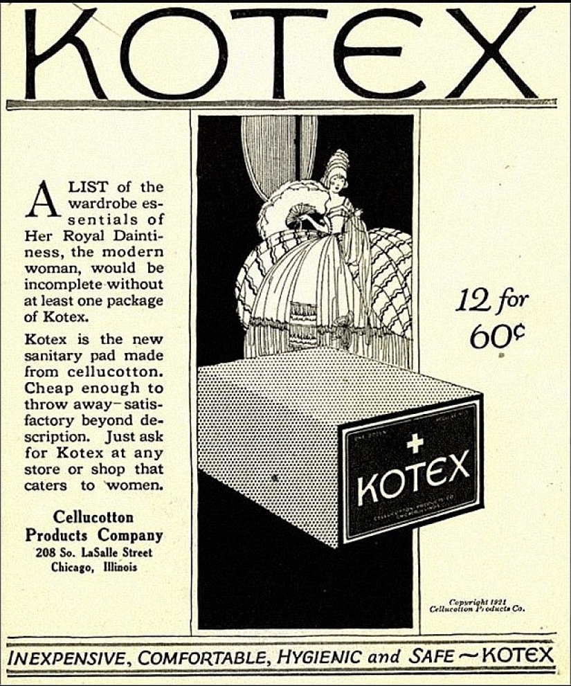 Delicate food: the history of the emergence of sanitary pads and tampons Delicate food: the history of the emergence of sanitary pads and tampons