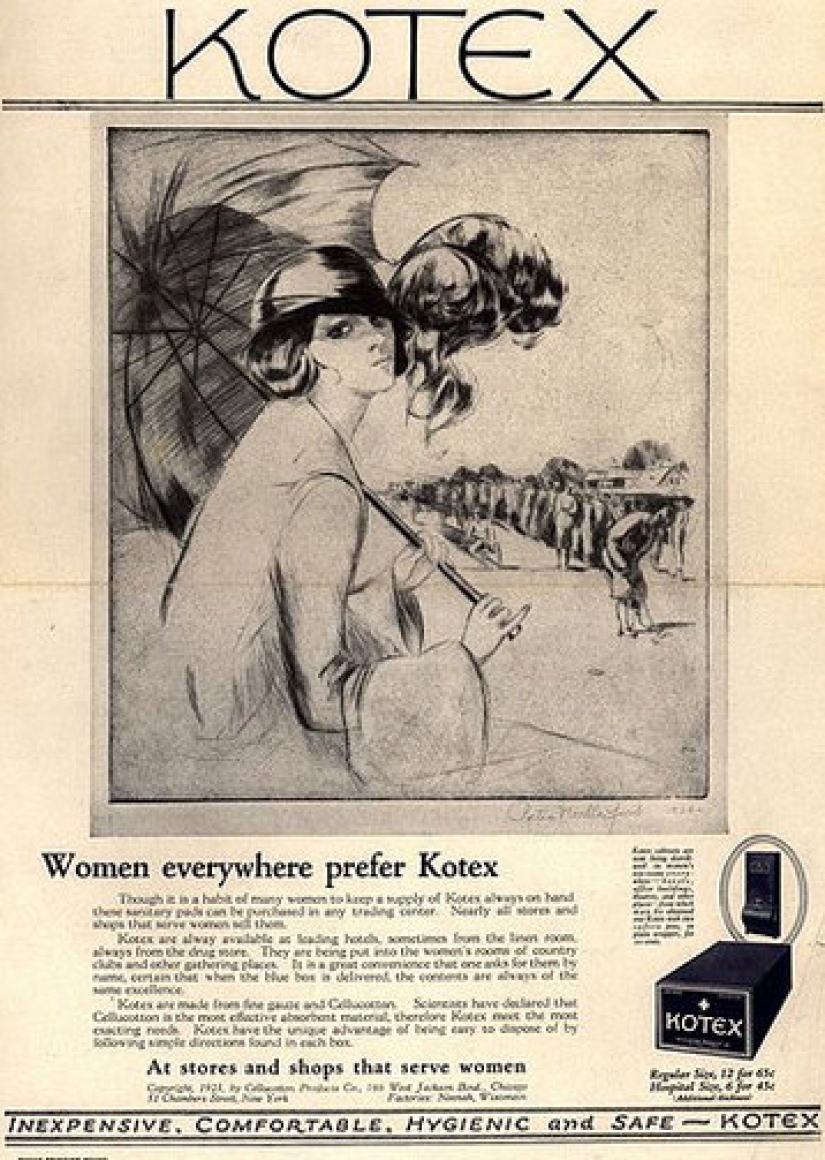 Delicate food: the history of the emergence of sanitary pads and tampons Delicate food: the history of the emergence of sanitary pads and tampons
