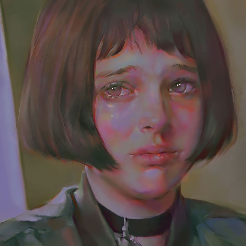 Delicate portraits from master digital painting Yanjun Chen