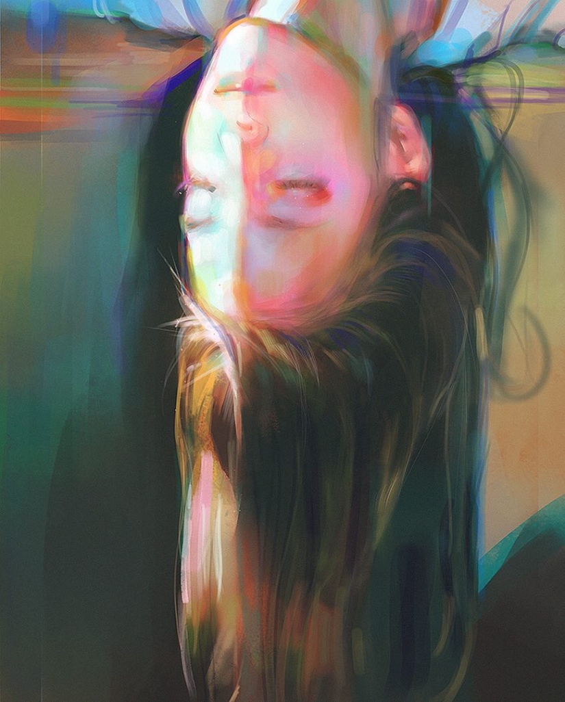 Delicate portraits from master digital painting Yanjun Chen