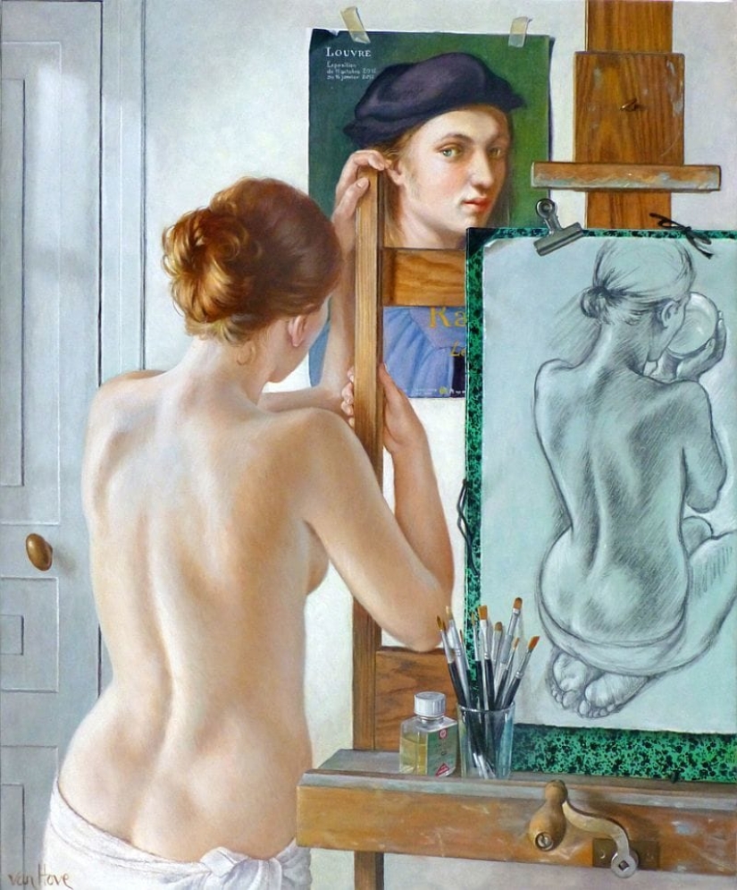 Desapego y erotismo sofisticado en las pinturas de Francine Van Hove