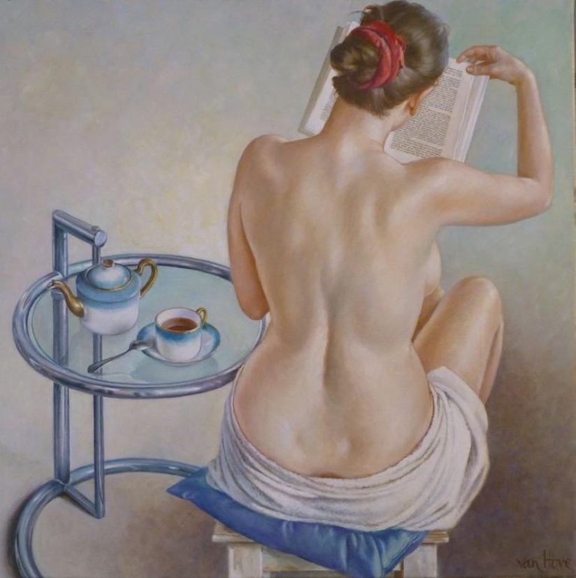 Desapego y erotismo sofisticado en las pinturas de Francine Van Hove