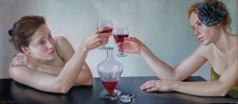 Desapego y erotismo sofisticado en las pinturas de Francine Van Hove