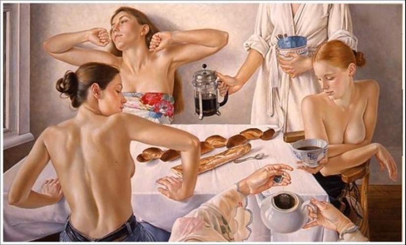 Desapego y erotismo sofisticado en las pinturas de Francine Van Hove