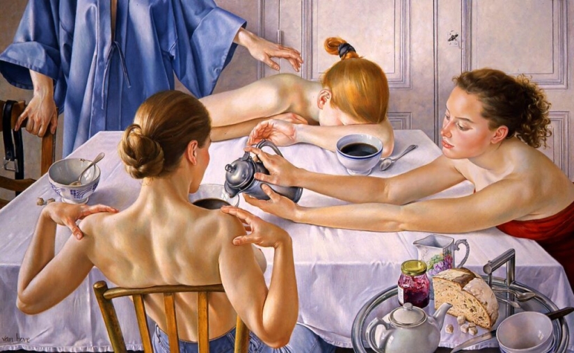 Desapego y erotismo sofisticado en las pinturas de Francine Van Hove