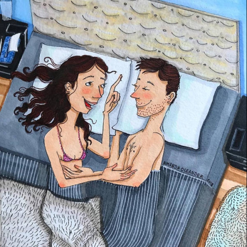 Detrás de las escenas del amor: un artista estadounidense pinta una relación real