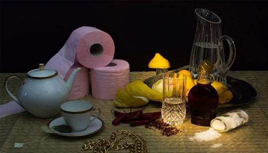 Diets of celebrities in a funny photo project Diets of celebrities in a funny photo project