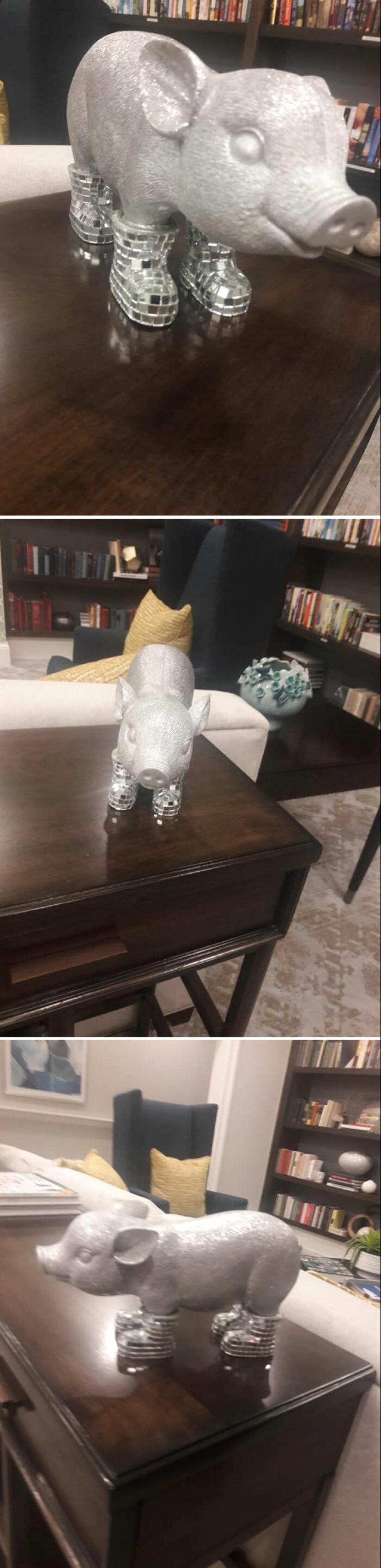 Disco pig, the phone-mouth and other curios, bought with it
