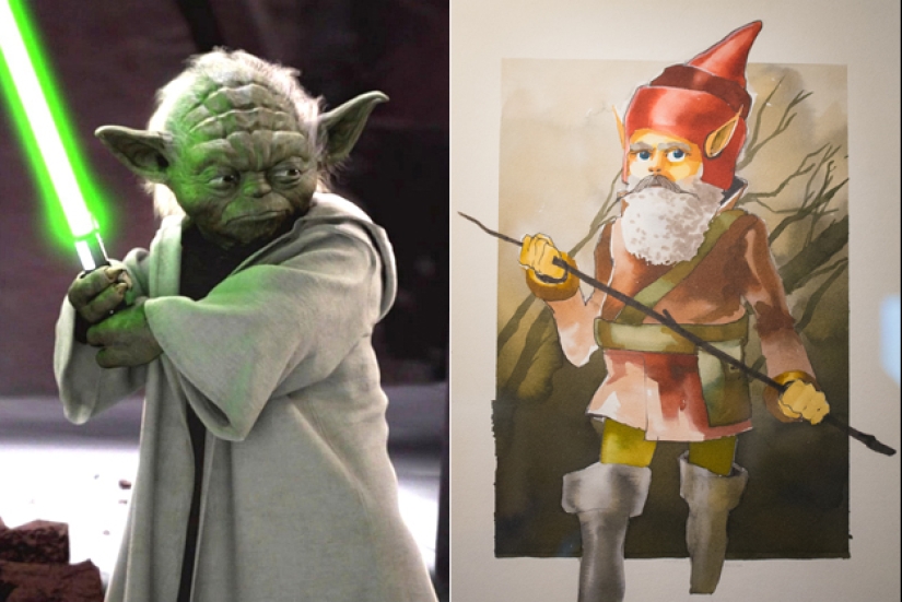 Don't be born beautiful: the first concepts of famous Hollywood characters Don't be born beautiful: the first concepts of famous Hollywood characters