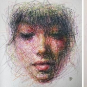 Doodle Liz Y Ahmet: artist creates unusual portraits of women from Karakul Doodle Liz Y Ahmet: artist creates unusual portraits of women from Karakul