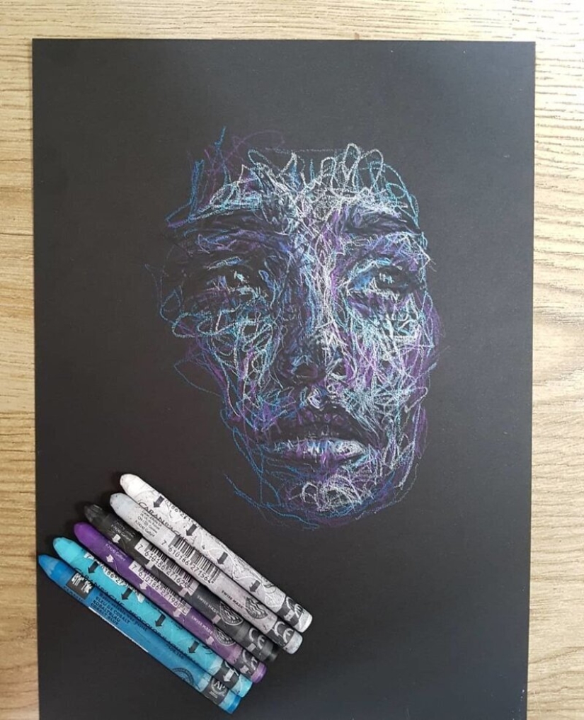 Doodle Liz Y Ahmet: artist creates unusual portraits of women from Karakul