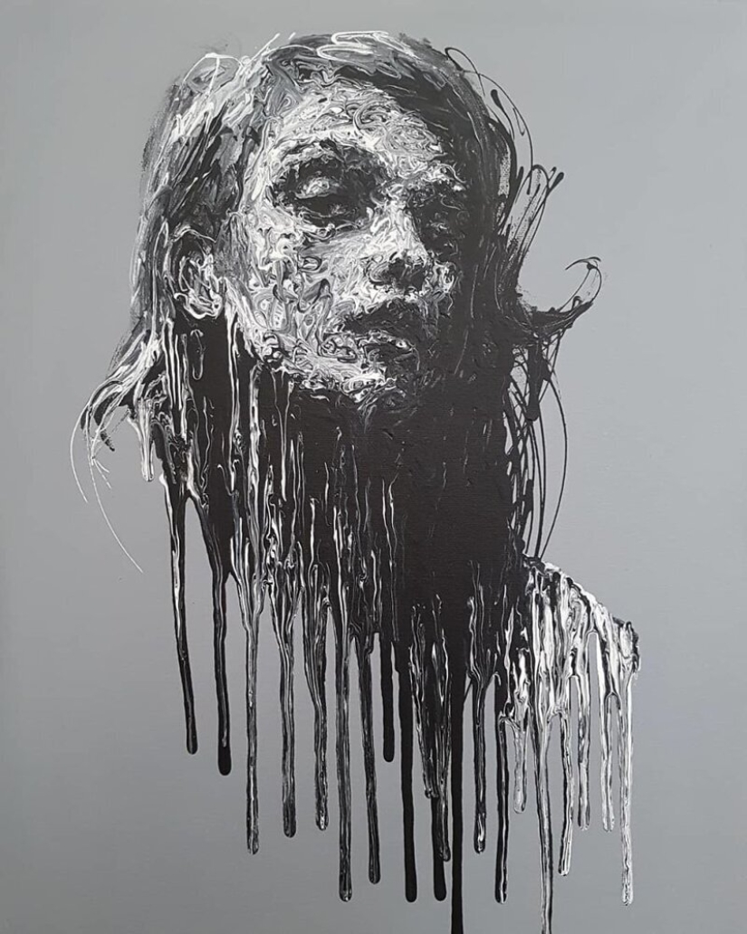 Doodle Liz Y Ahmet: artist creates unusual portraits of women from Karakul