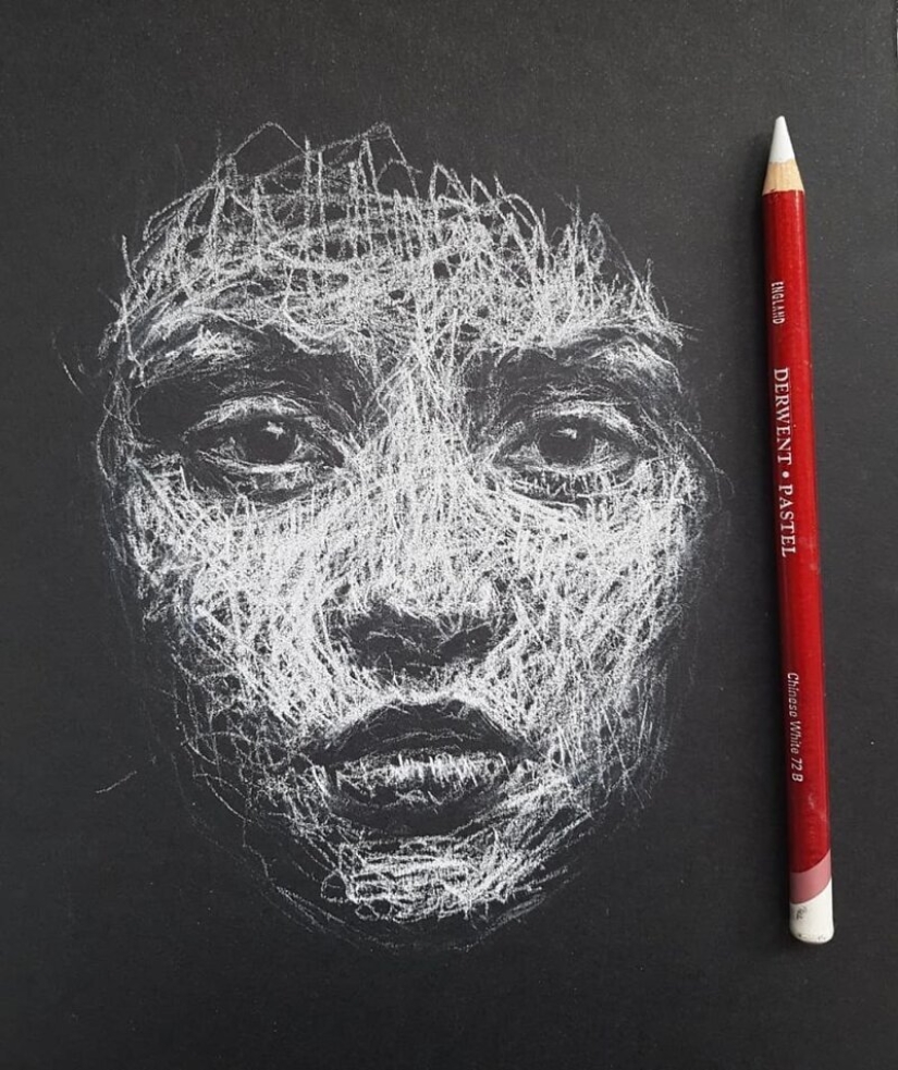 Doodle Liz Y Ahmet: artist creates unusual portraits of women from Karakul