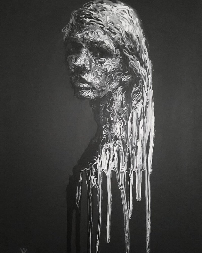 Doodle Liz Y Ahmet: artist creates unusual portraits of women from Karakul