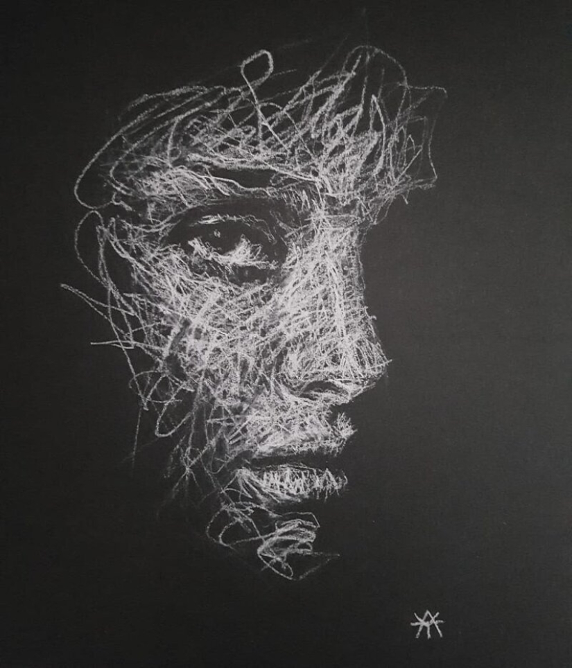 Doodle Liz Y Ahmet: artist creates unusual portraits of women from Karakul