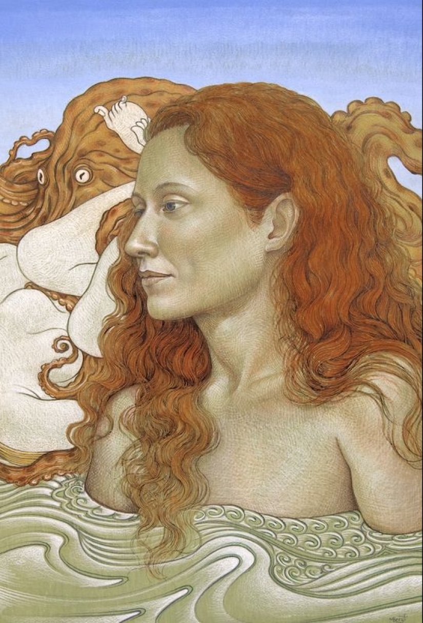 Double meaning paintings of Michael Bergt from Oriental classics to Western surrealism