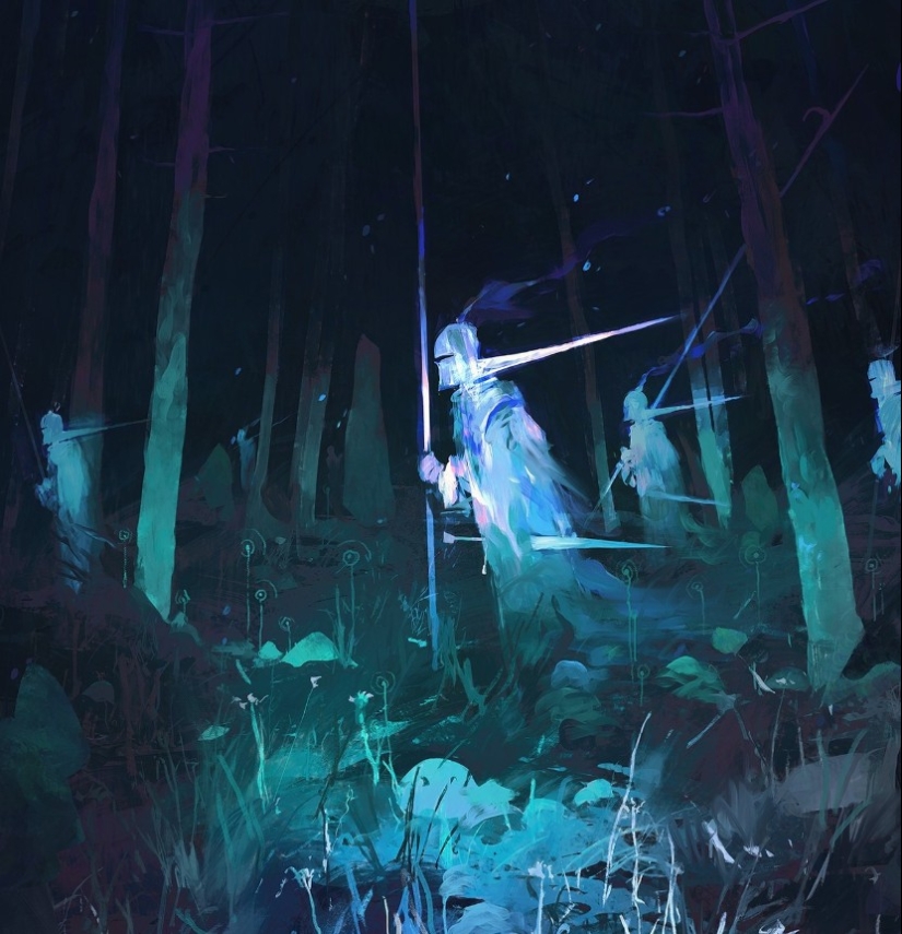 Dragones, caballeros y oscuridad en pinturas épicas de Dominic Mayer Dragones, caballeros y oscuridad en pinturas épicas de Dominic Mayer