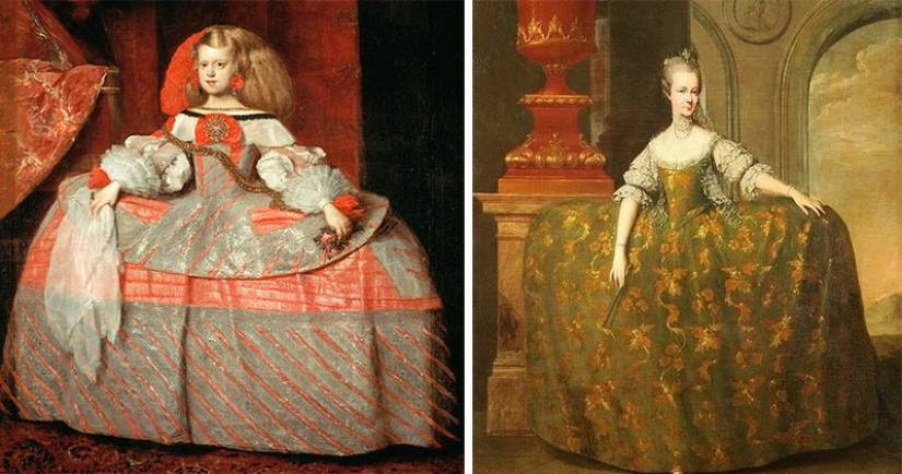 Dress Mantua luxurious, but terribly uncomfortable invention gallant century