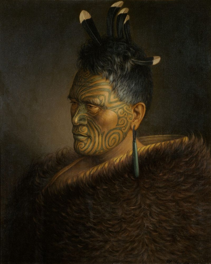 Dried mokomokai heads - eerie relics of the Maori people Dried mokomokai heads - eerie relics of the Maori people