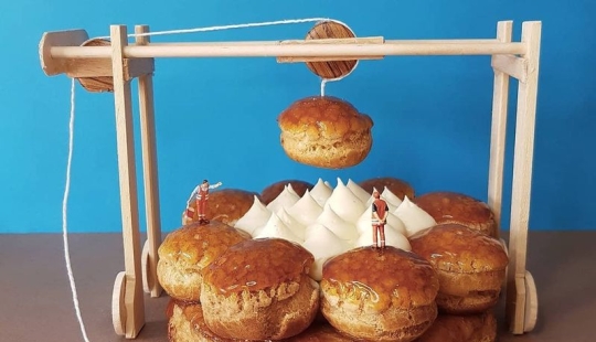 Dulce mini mundos italiano pastelería Matteo Stucchi