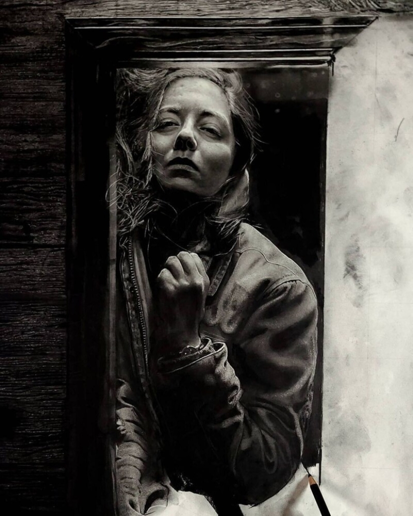 Dylan Eakin and his photorealistic charcoal drawings Dylan Eakin and his photorealistic charcoal drawings