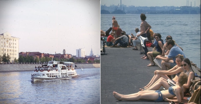 East and West: Color photographs of Moscow and New York in 1969