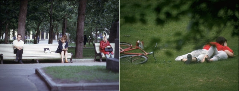 East and West: Color photographs of Moscow and New York in 1969