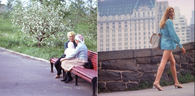 East and West: Color photographs of Moscow and New York in 1969
