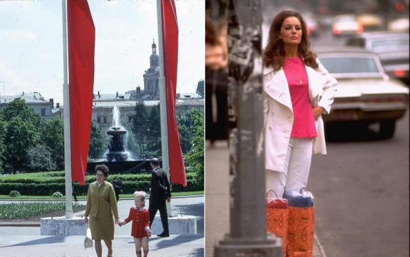 East and West: Color photographs of Moscow and New York in 1969