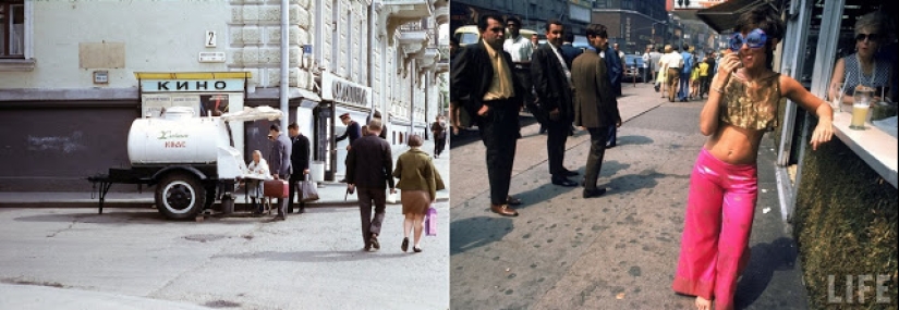 East and West: Color photographs of Moscow and New York in 1969