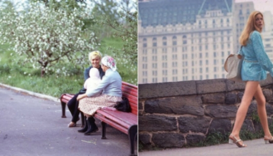 East and West: Color photographs of Moscow and New York in 1969