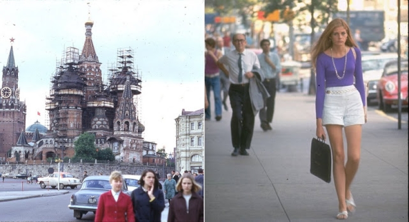 East and West: Color photographs of Moscow and New York in 1969