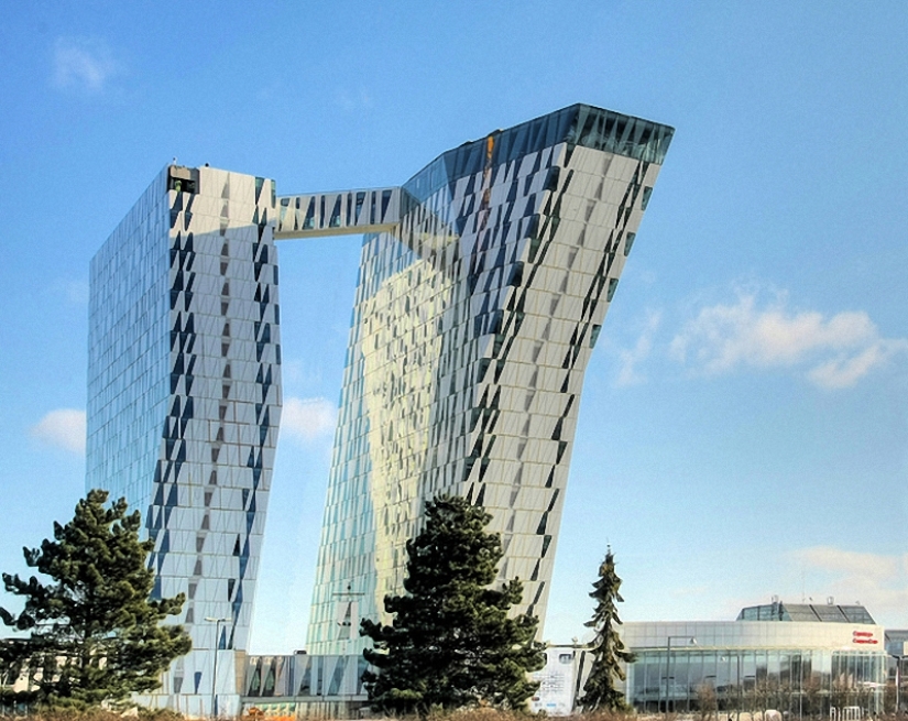 Edificios con pendiente