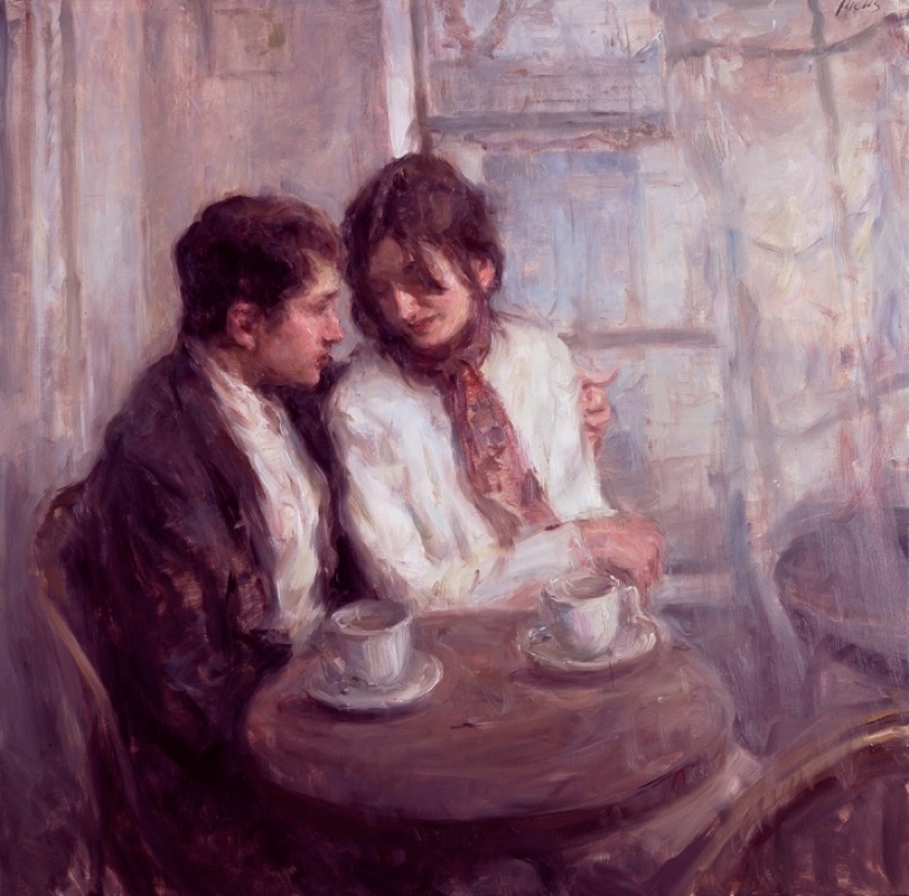 El amor real en las pinturas de Ron Hicks El amor real en las pinturas de Ron Hicks